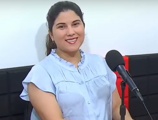 Andrea Jijón en entrevista